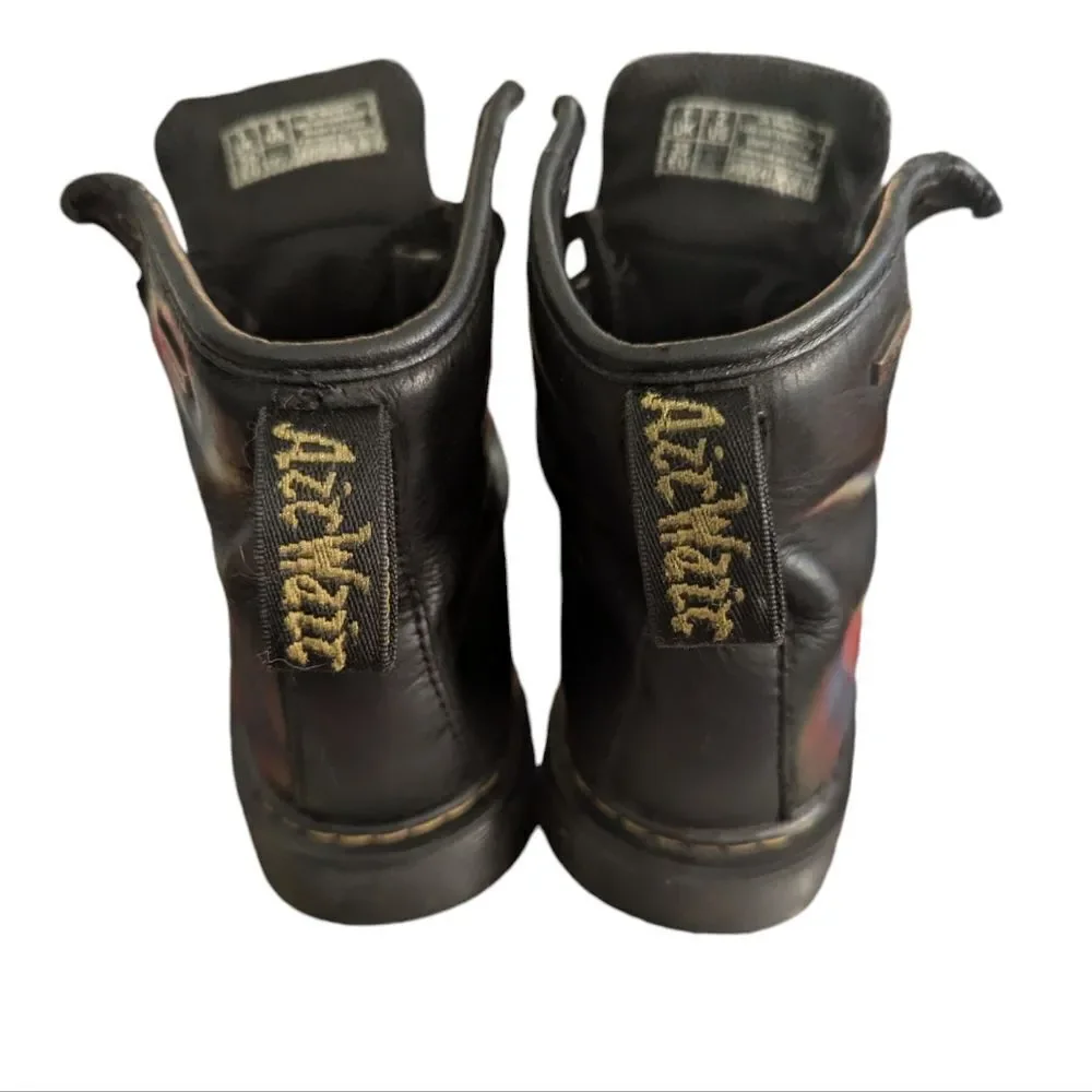 Dr. Martens black leather boots youth‎ size 2